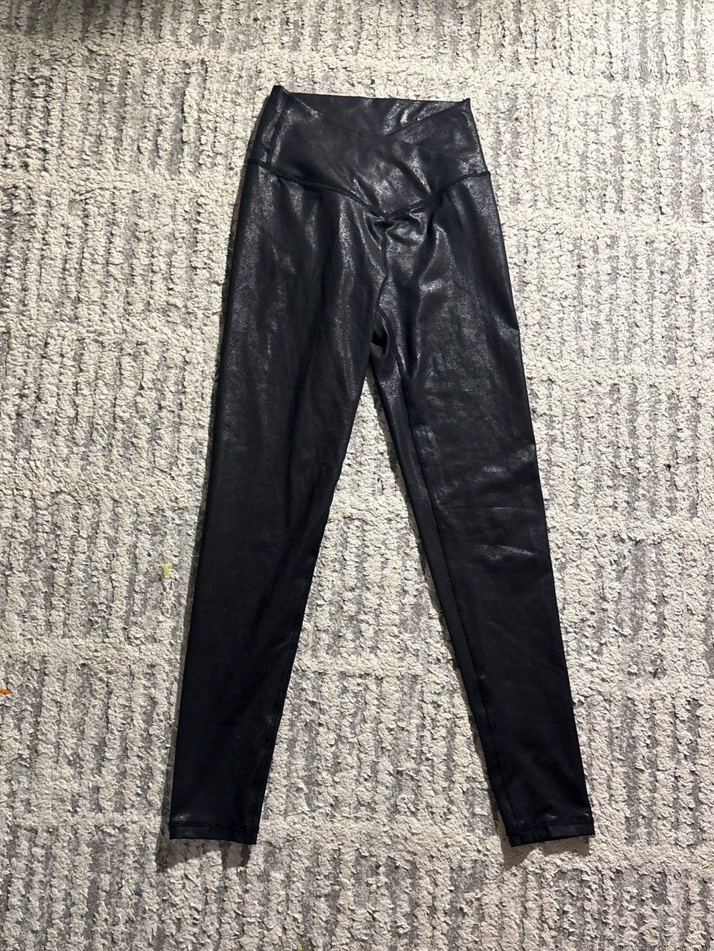Offline by Aerie black faux leather leggings pants athletic size S